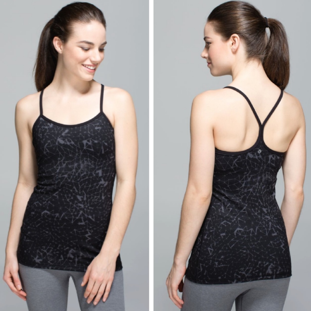 Lululemon Star Crushed Coal Power Y Tank